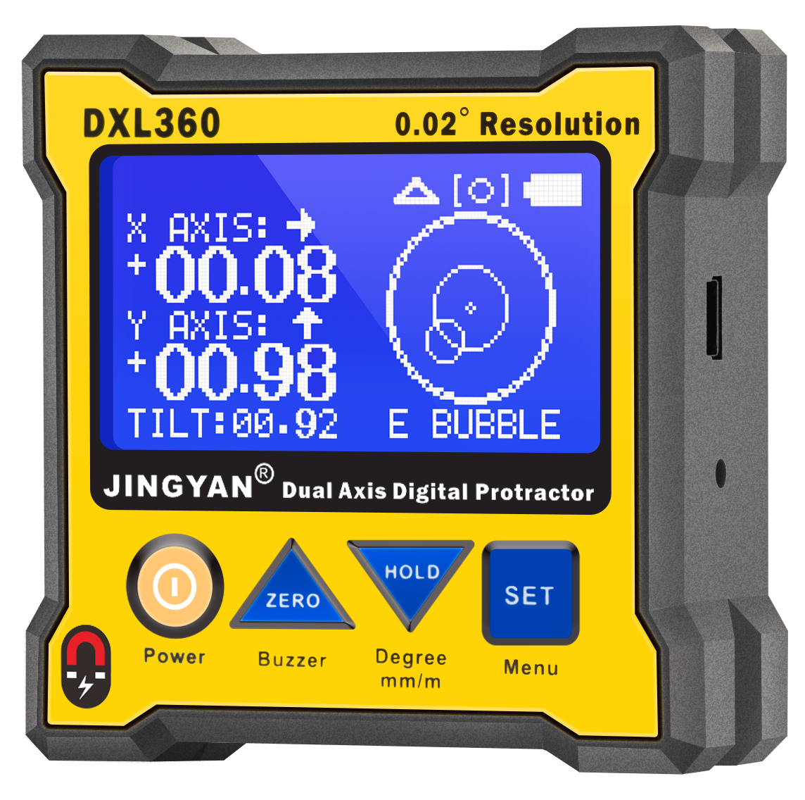 JINGYAN DXL360 Dual-Axis Digital Angle Protractor