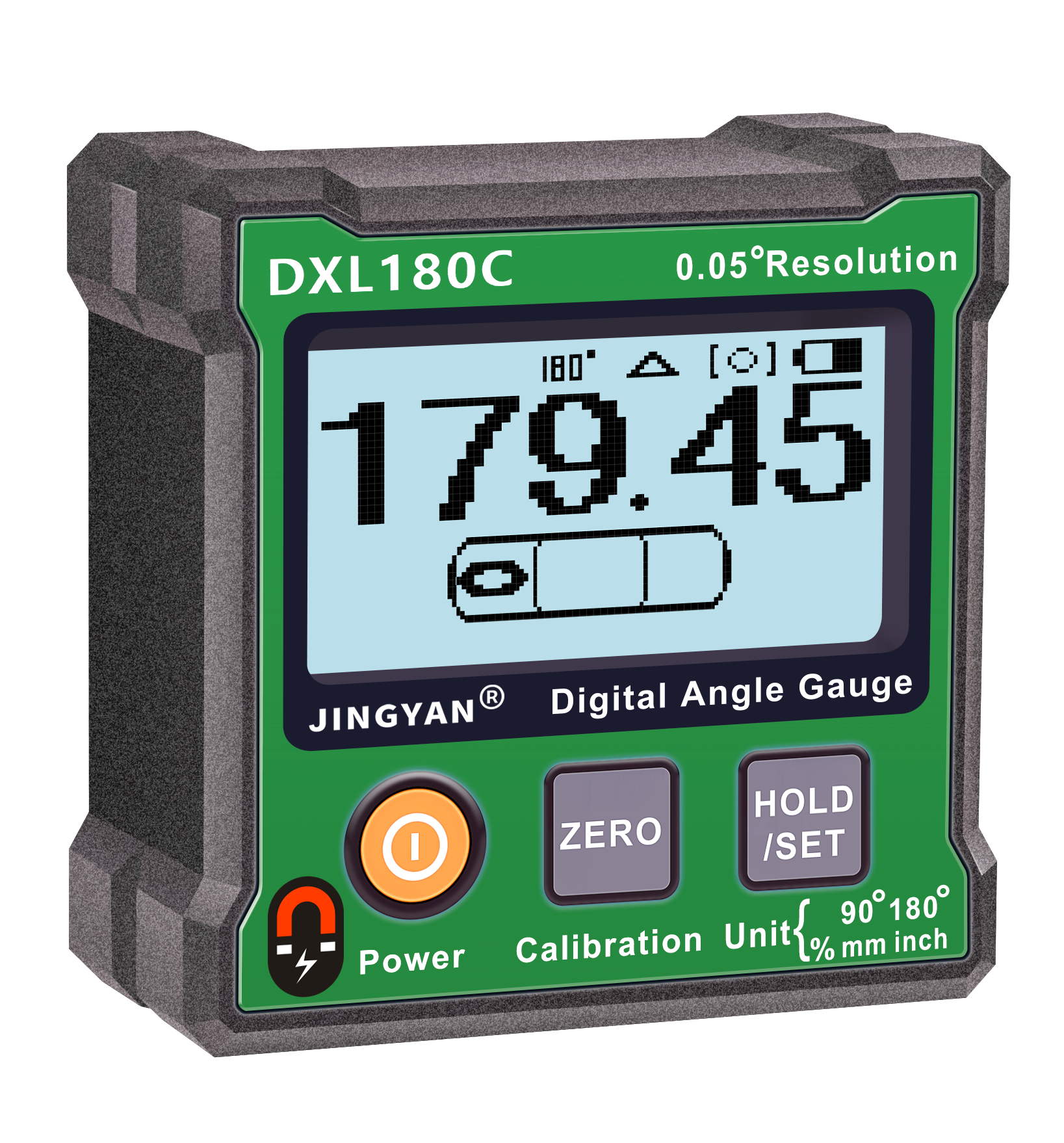 JINGYAN DXL180C Digital Angle Gauge